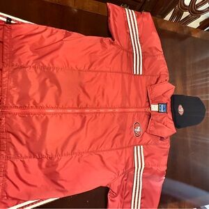 Adidas 2xl 49ers tracksuit with beanie